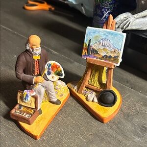 Santons‎ Richard - famous painter from Aix-en-Provence, likely Paul Cézanne